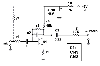 Diagrama de preamplificador de microfono