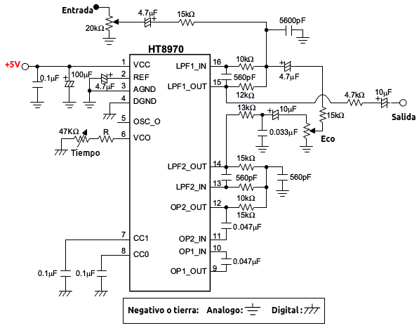 circuito de ecos con ht8970