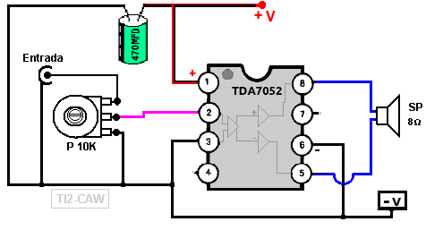 amplificador tda7052