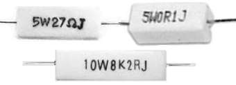 resistores de 5 y 10 vatios