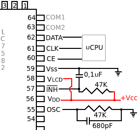 conexiones del LC7582 y LC7582E