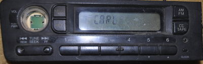LCD de radio antiguo