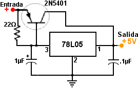 aumentando potencia de 78L05