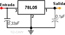 diagrama de regulador 78L05